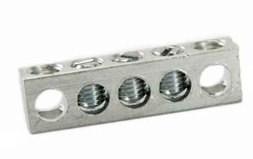 4-5,1,5 3 Circuit 2 Mounting Holes Neutral Ground Bar 4-14 AWG