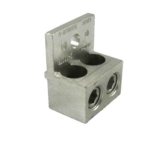 Brumall 2 350tp 350 Kcmil Double Wire Mechanical Lug Aluminum Termination Lug