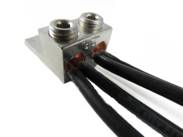 cable connect 6mm Metric 1/0 Wire HEX M  Mechanical 2S1/0 AWG Double IHI