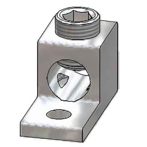 hex socket screw 2/0-14 awg single wire single barrel lug