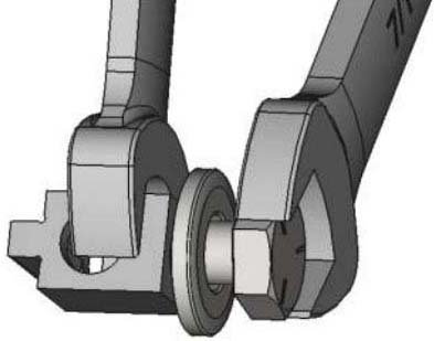 B6A-PCB-RLM-12W, ring lug mount with wrenches