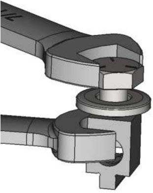 B6A-PCB-RLM, ring lug mount with wrenches